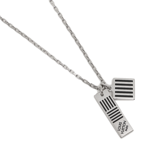 【国内発送/直営店】ネックレス ルイヴィトン アクセサリー LV M62490 コリエ ダミエカラーズ メンズ ペンダント シルバー