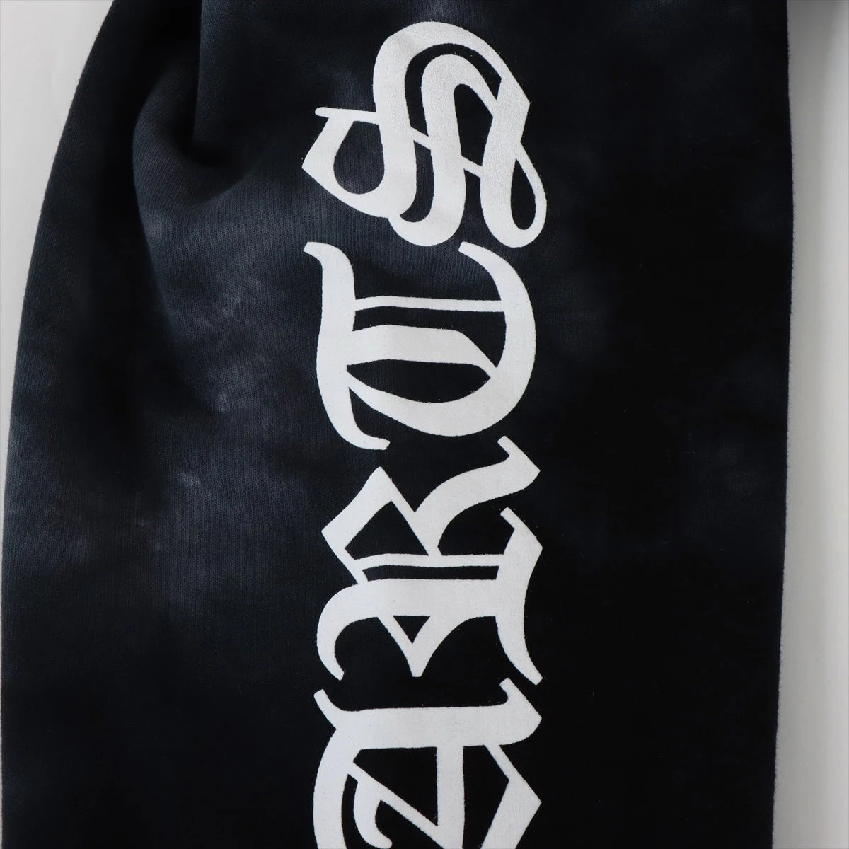 クロムハーツ パーカー コットン ブラック タイダイ ホースシュープリント