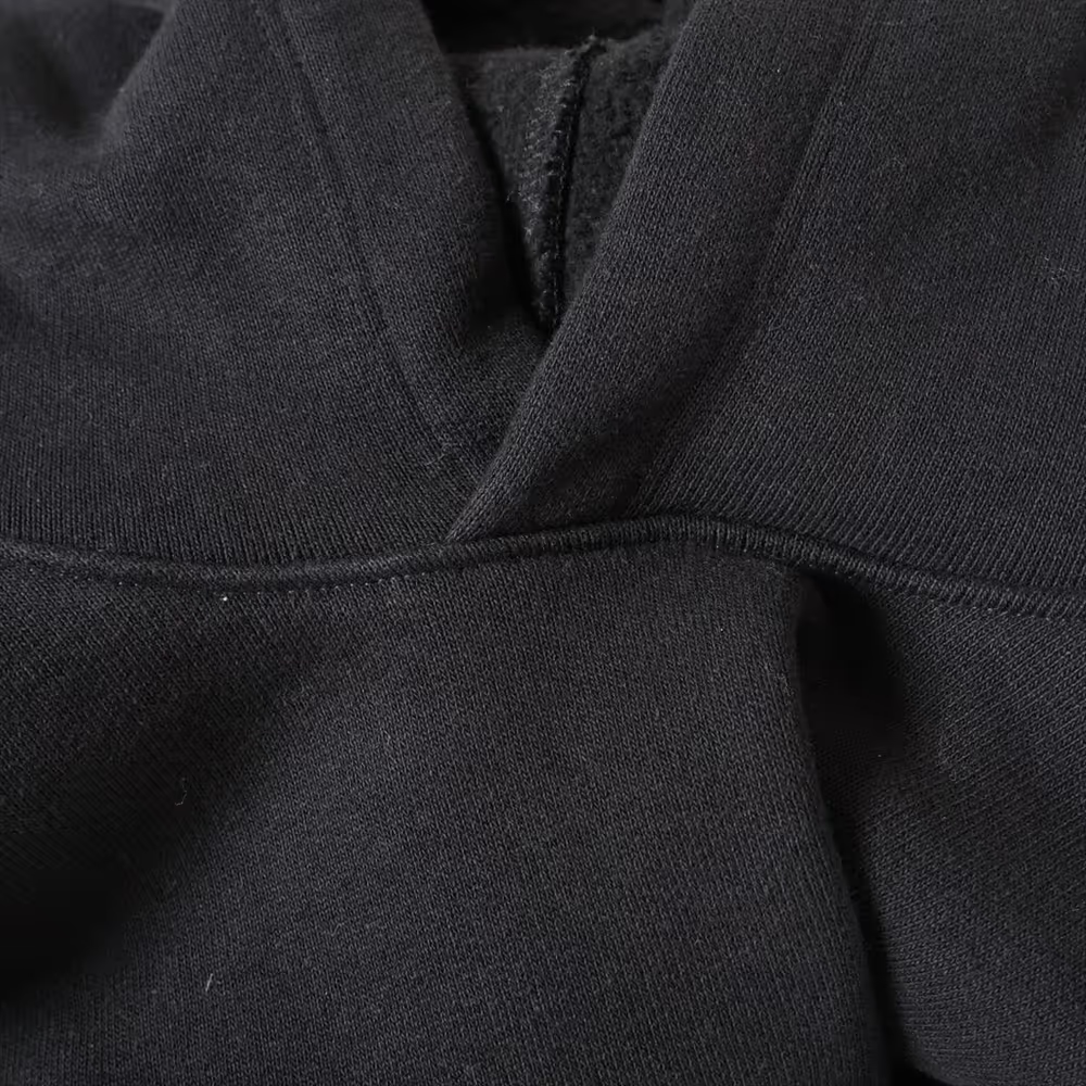 クロムハーツ パーカー コットン ブラック×ホワイト SLOW RIDE CH刺繍