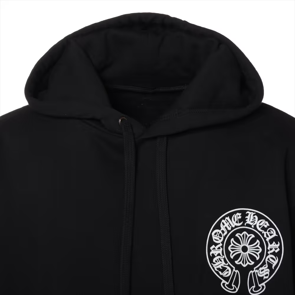 クロムハーツ ホースシュー パーカー コットン ブラック 東京限定