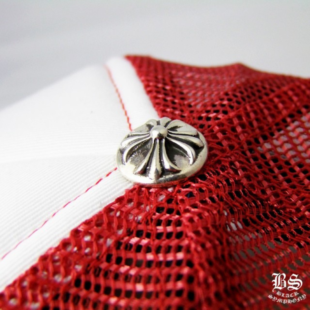 Chrome Hearts　クロムハーツ トラッカーキャップ CH ブルー レッド