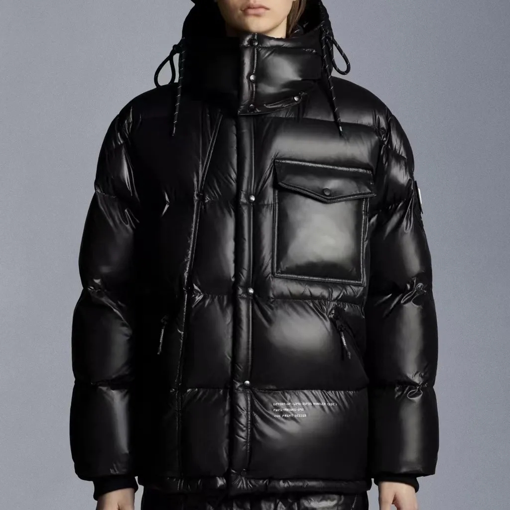 関税負担なし☆Moncler  フード付ダウンジャケット ブラック  ホワイト