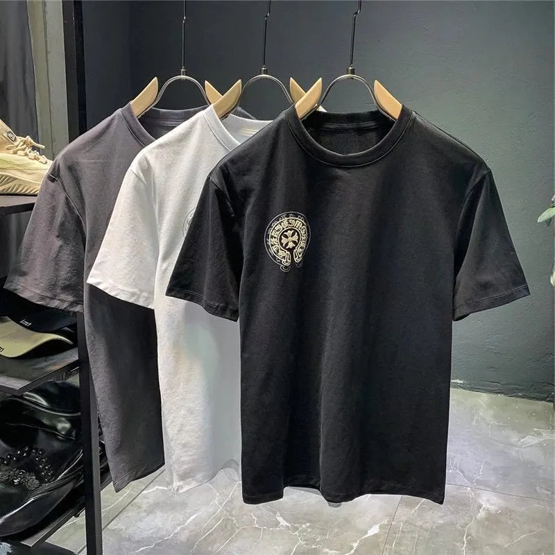 Chrome Hearts 馬蹄鐵標誌黑色短袖T卹 H0063 正面