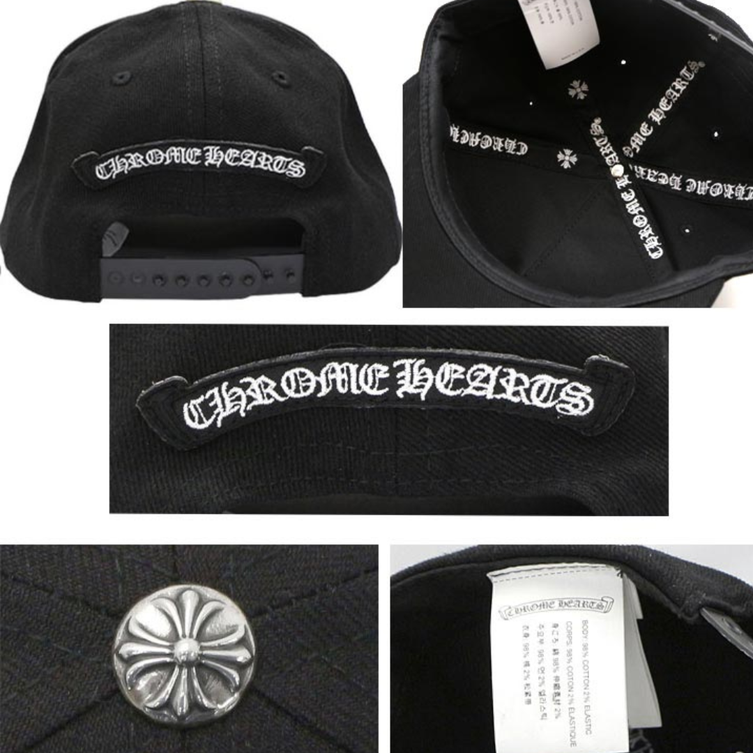 Chrome Hearts　クロムハーツ ベースボールキャップ CHロゴ ブラック　キャンプ