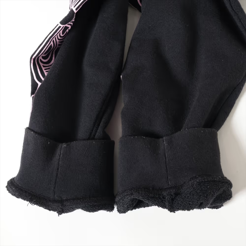 クロムハーツ マッティボーイ パーカー コットン ブラック×ピンク アーチロゴ