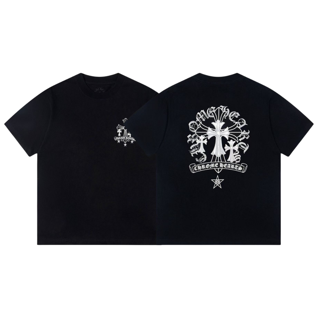 Chrome Heart クロムハーツ Tシャツ 黒  綿100%  zH0121