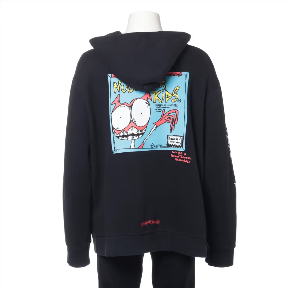 クロムハーツ マッティボーイ パーカー コットン ブラック PPO NUCLEAR KiDS