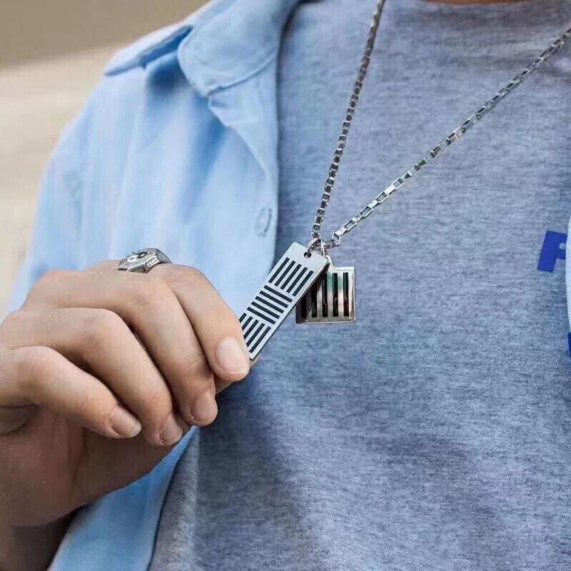 【国内発送/直営店】ネックレス ルイヴィトン アクセサリー LV M62490 コリエ ダミエカラーズ メンズ ペンダント シルバー