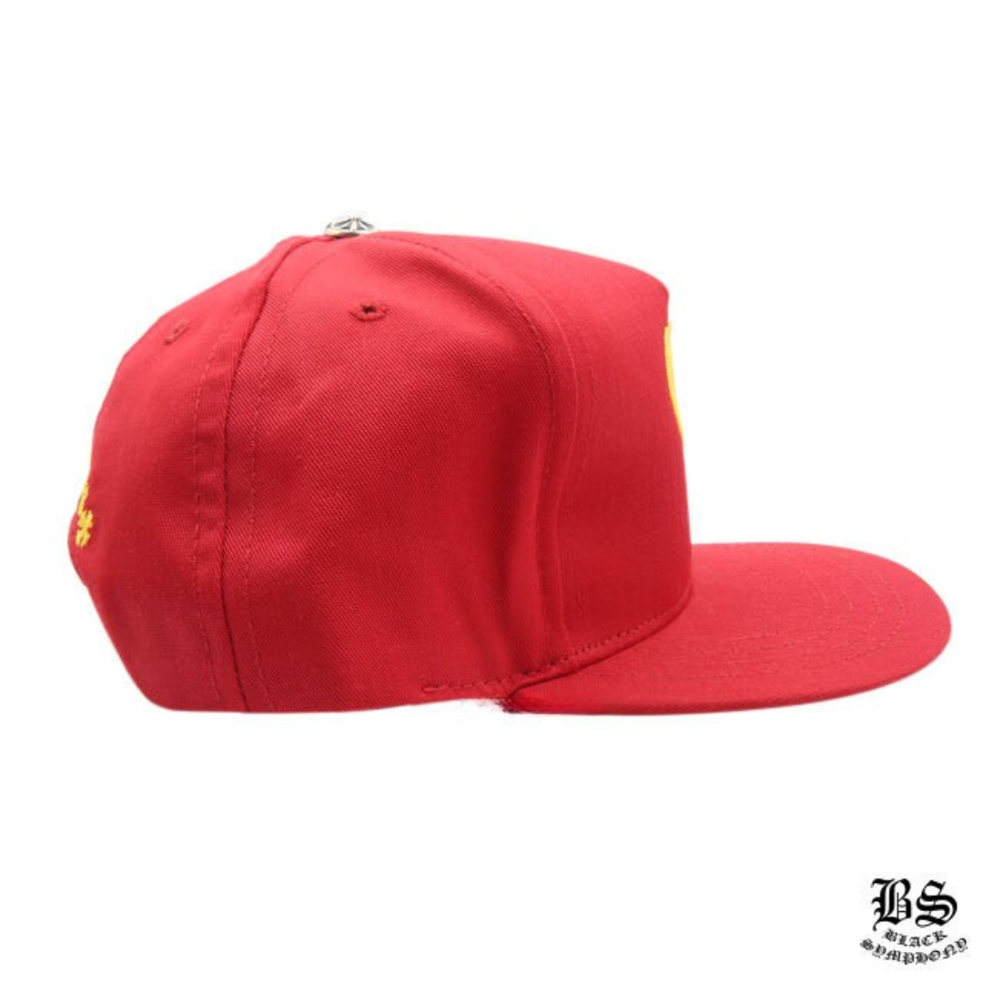 Chrome Heartsクロムハーツ ベースボールキャップ 5パネル CH レッド