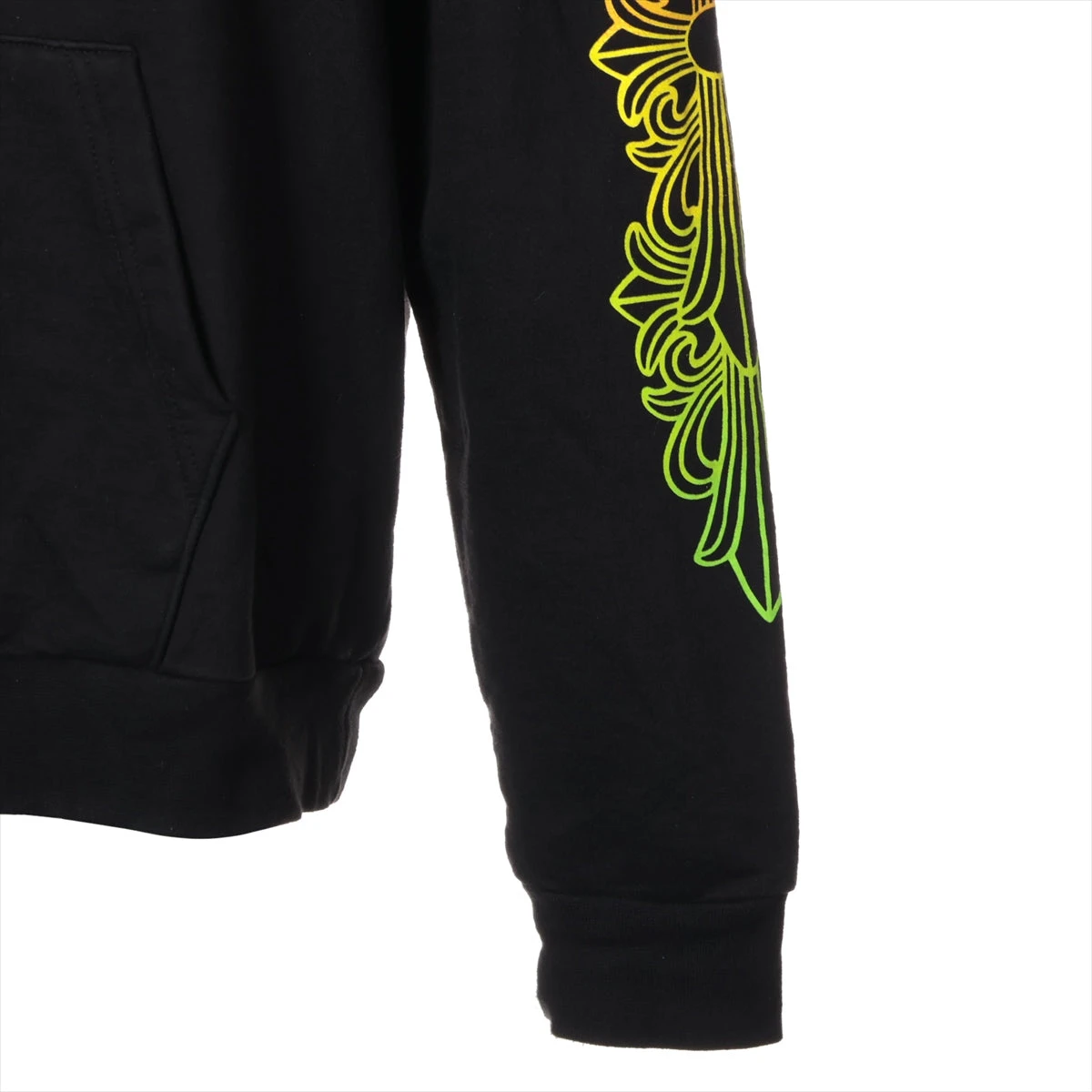 クロムハーツ パーカー コットンブラック グラデーションロゴ