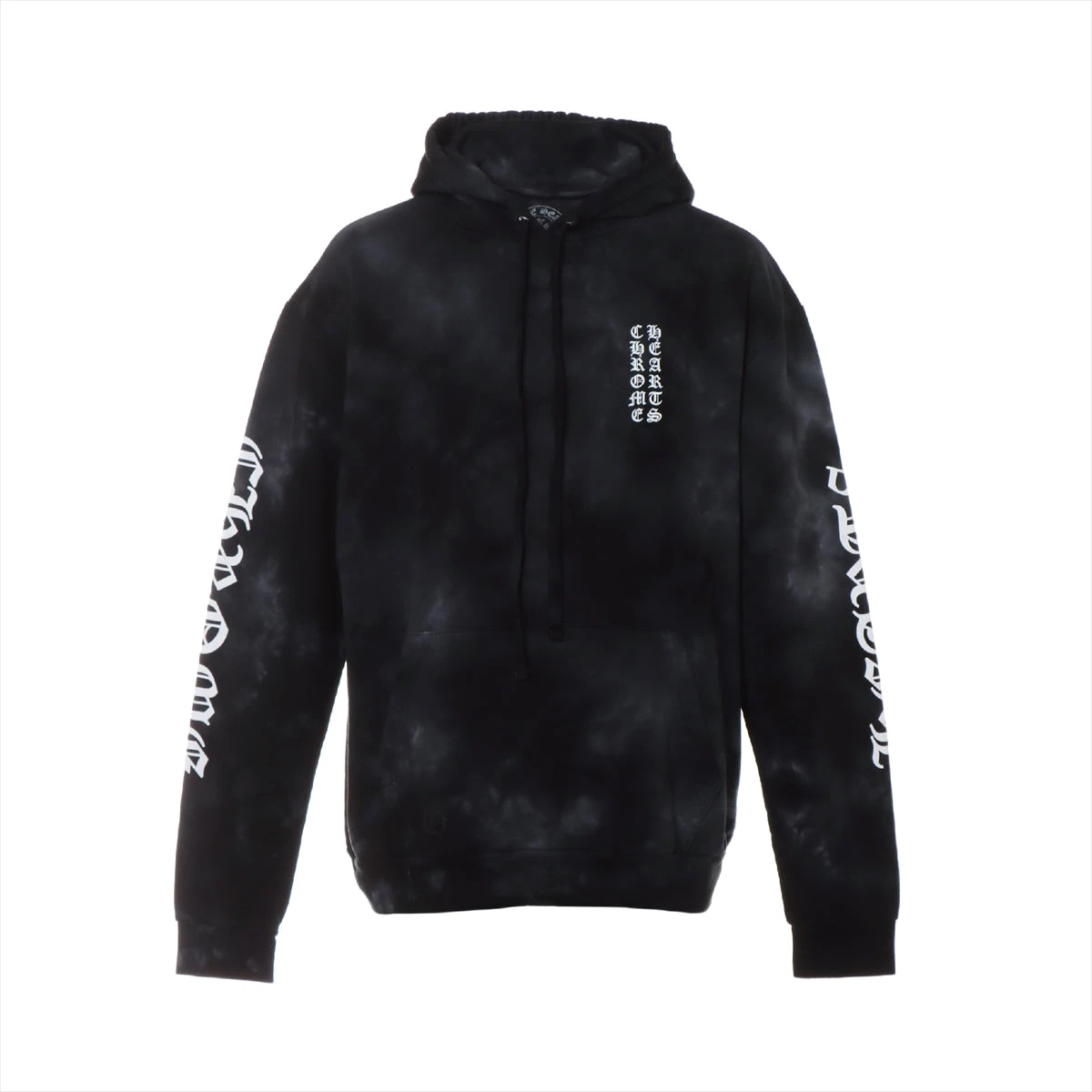 クロムハーツ ブラック プリントブルー スクロールラベル パーカー S クロムハーツ ブラック プリントブルー スクロールラベル パーカー S