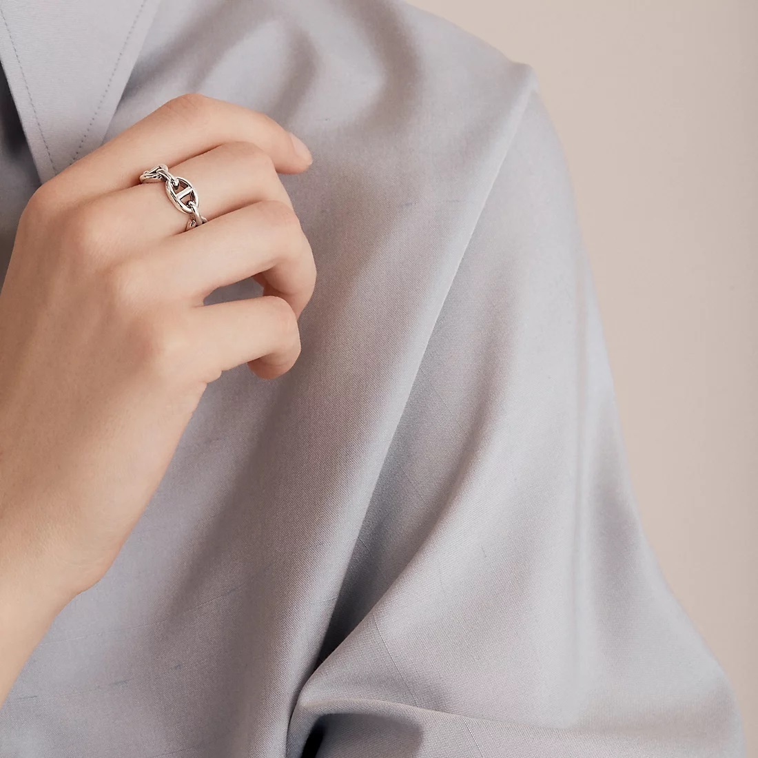 国内即発 新品 HERMES エルメス アンシェネ リング 指輪 ジュエリー