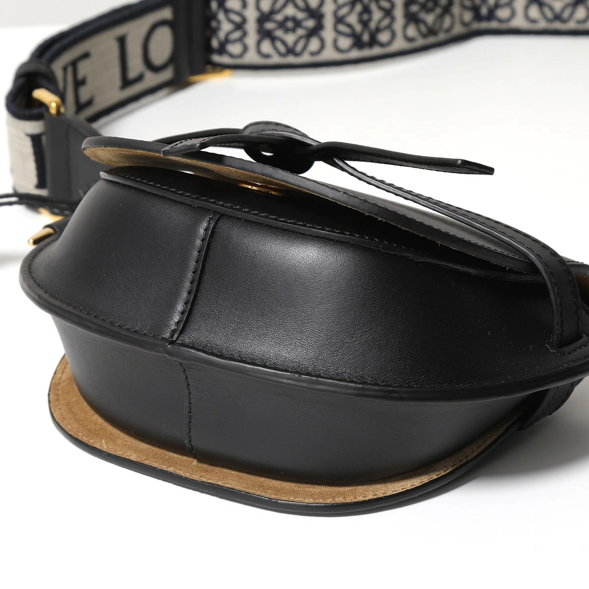 LOEWE ロエベ ショルダーバッグ GATE DUAL MINI A650N46X13 レディース ゲート デュアルバッグ ミニ クロスボディ レザー ジャガード 1100/BLACK