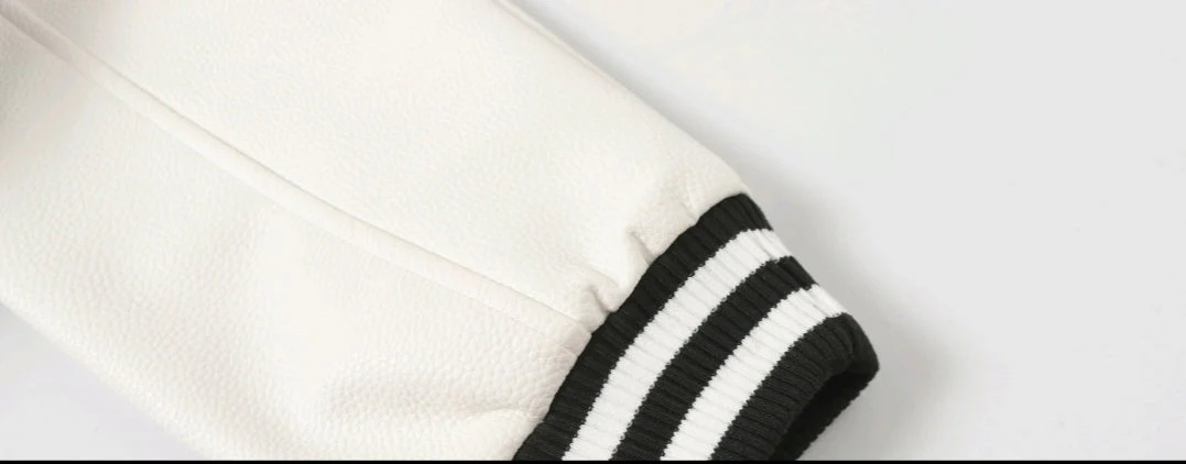 【Chrome Hearts】クロムハーツ ブラック×ホワイト ストリートスタイル ベースボールジャケット