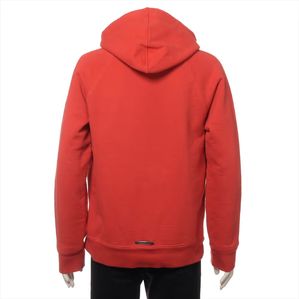 クロムハーツ パーカー コットン サイズM レッド SAILIN ON セメタリークロス刺繍