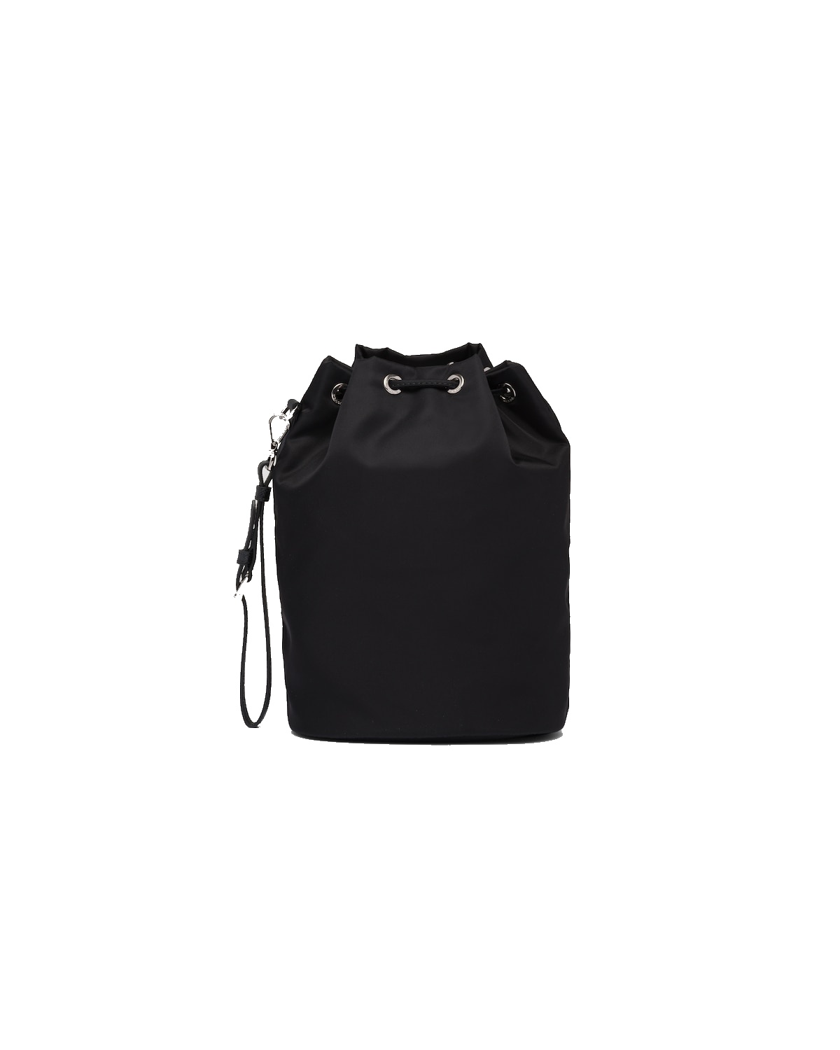 PRADA Re-Nylon pouch nylon drawstring triangle logo with wristlet bag