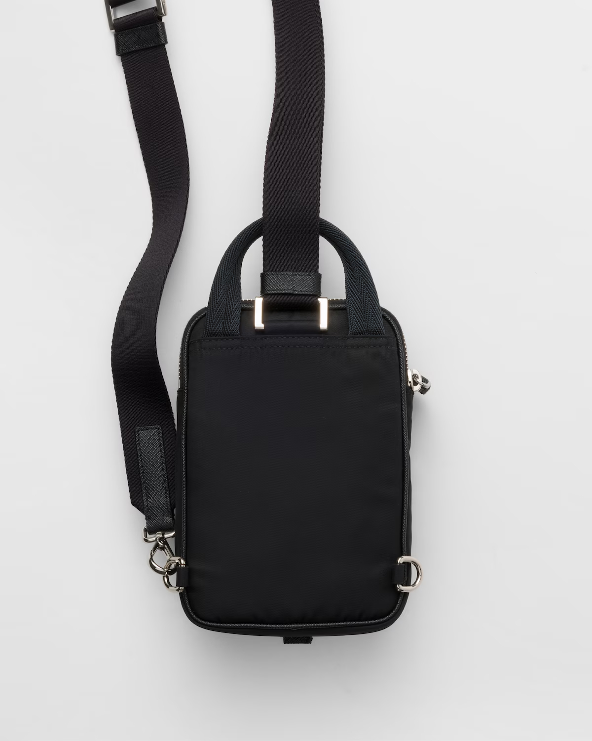 PRADA プラダ ショルダーバッグメンズ クロスボディバッグ Re-Nylon xレザー トライアングルロゴ ポーチ付き 鞄