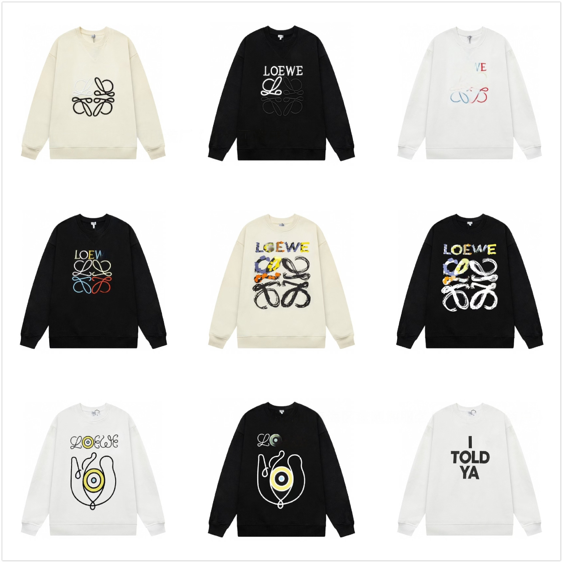 LOEWE ロエベ トレーナー アナグラムレディース スウェットシャツ クルーネック ロゴ刺繍 長袖