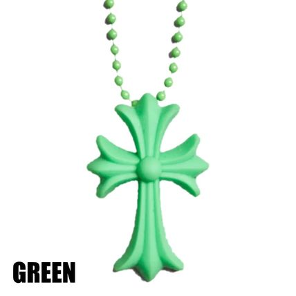 【CHROME HEARTS/クロムハーツ】Chrome Hearts クロムハーツ CH クロス シリコン ネックレス