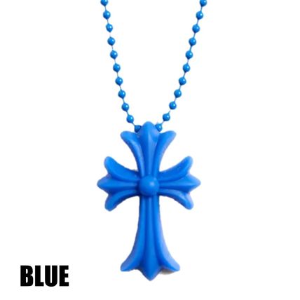 【CHROME HEARTS/クロムハーツ】Chrome Hearts クロムハーツ CH クロス シリコン ネックレス