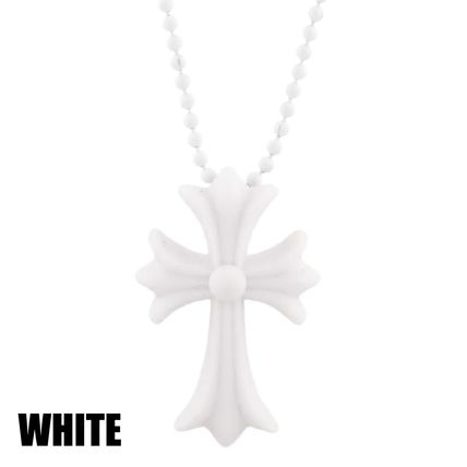 【CHROME HEARTS/クロムハーツ】Chrome Hearts クロムハーツ CH クロス シリコン ネックレス