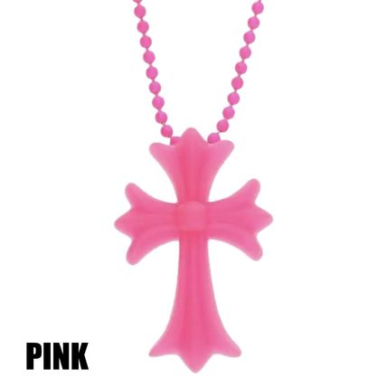 【CHROME HEARTS/クロムハーツ】Chrome Hearts クロムハーツ CH クロス シリコン ネックレス