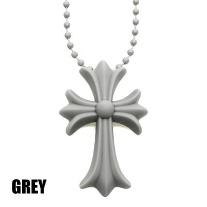 【CHROME HEARTS/クロムハーツ】Chrome Hearts クロムハーツ CH クロス シリコン ネックレス