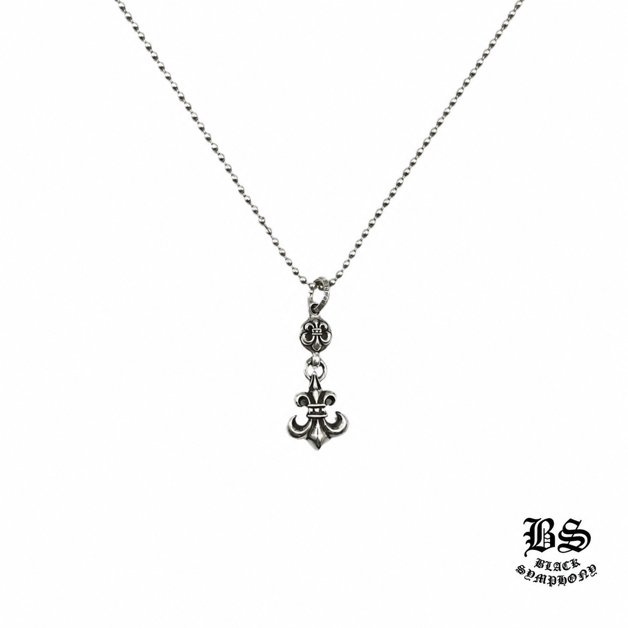 CHROME HEARTS (クロムハーツ) シルバー クロスボール&フルール ネックレス