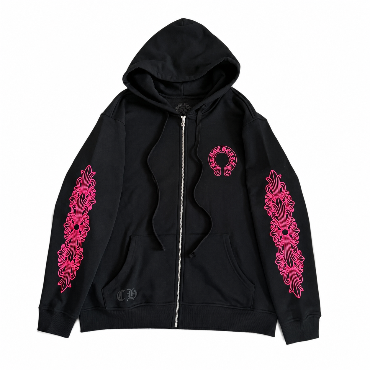 【Chrome Hearts】クロムハーツ セットアップ パーカー ジョガーパンツ 上下セット メンズ レディース ブラック ピンク 男女兼用
