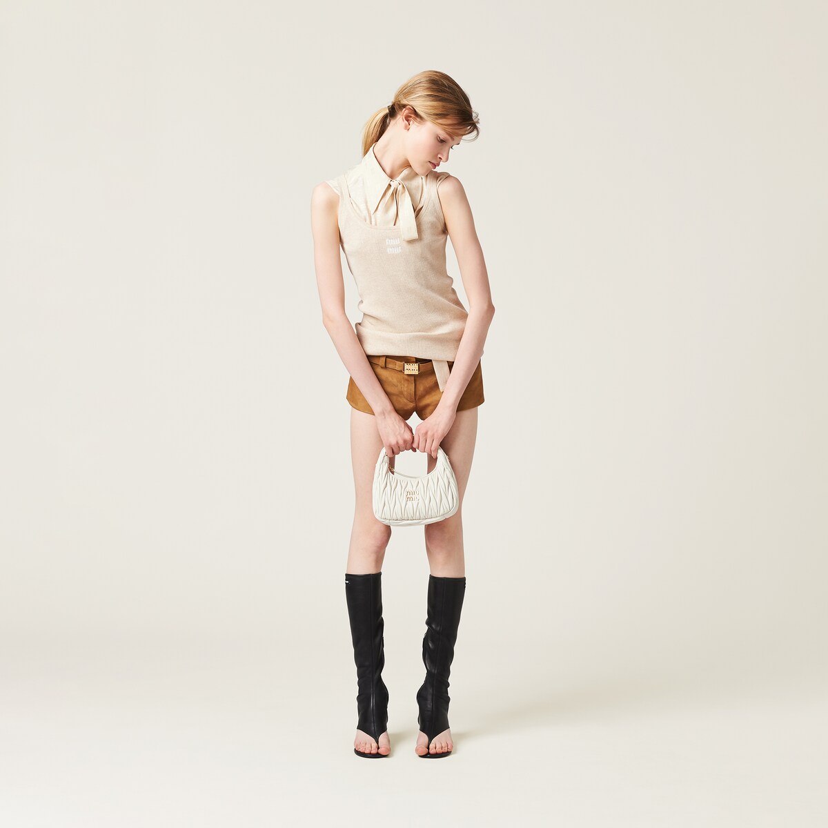 MIUMIU バッグ ワンダー MATELASSE マテラッセ  ホーボーバッグ