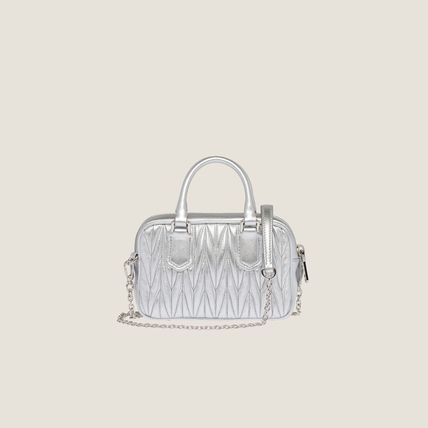 ◇【MIU MIU】レザー トップハンドルスモールバッグ