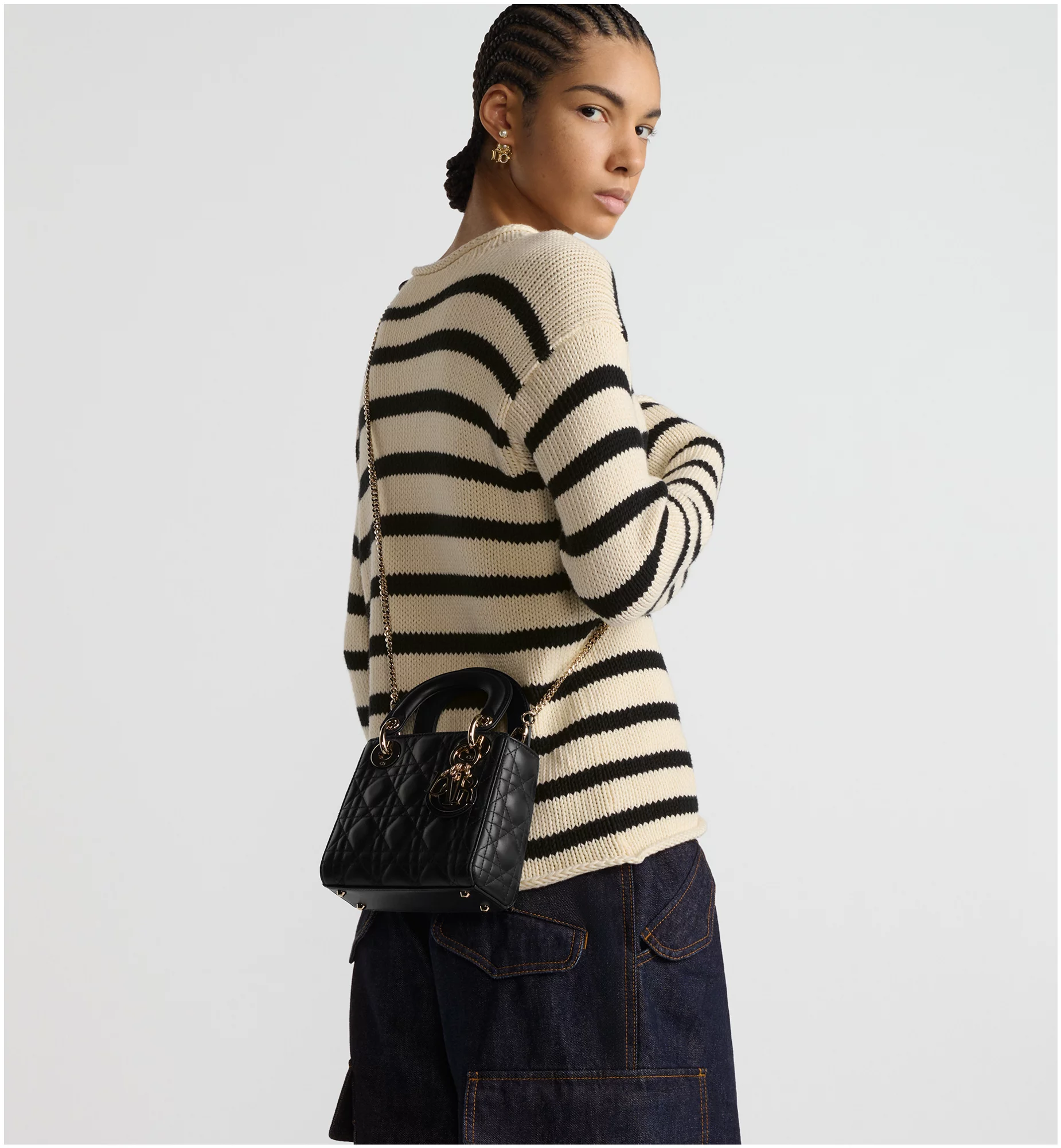 LADY DIOR ミニバッグ カナージュ☆M0505ONGE