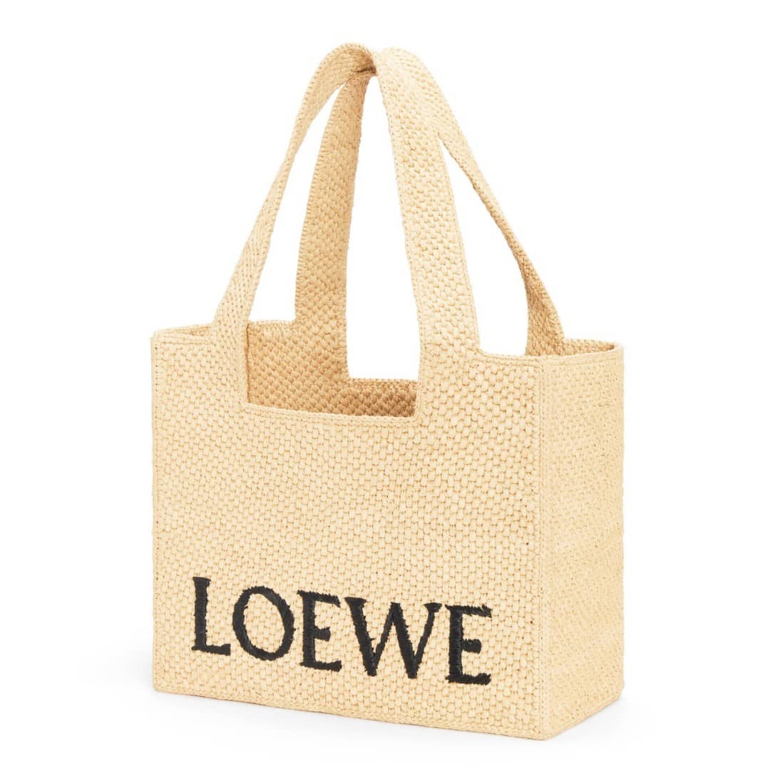 【LOEWE】ロエベ🔥バスケットバッグの最新作が登場!「MORE」雑誌掲載❤本田 翼さんが推す!★Paula's ロゴ刺繍ラフィア トートバッグ