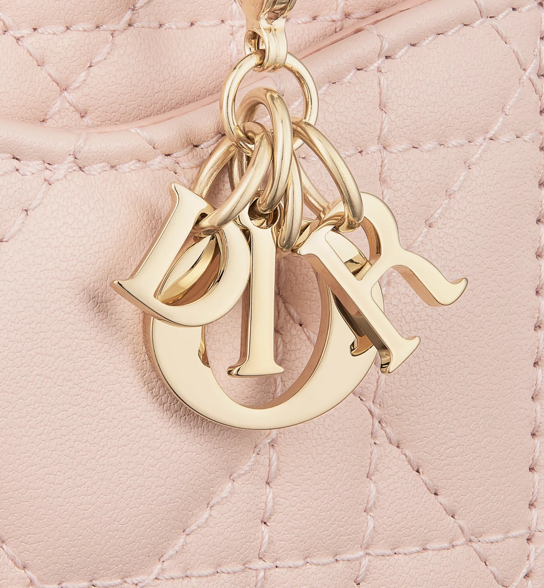 ディオール Lady Dior Cosmos ジップ カードホルダー カナージュ ラムスキン