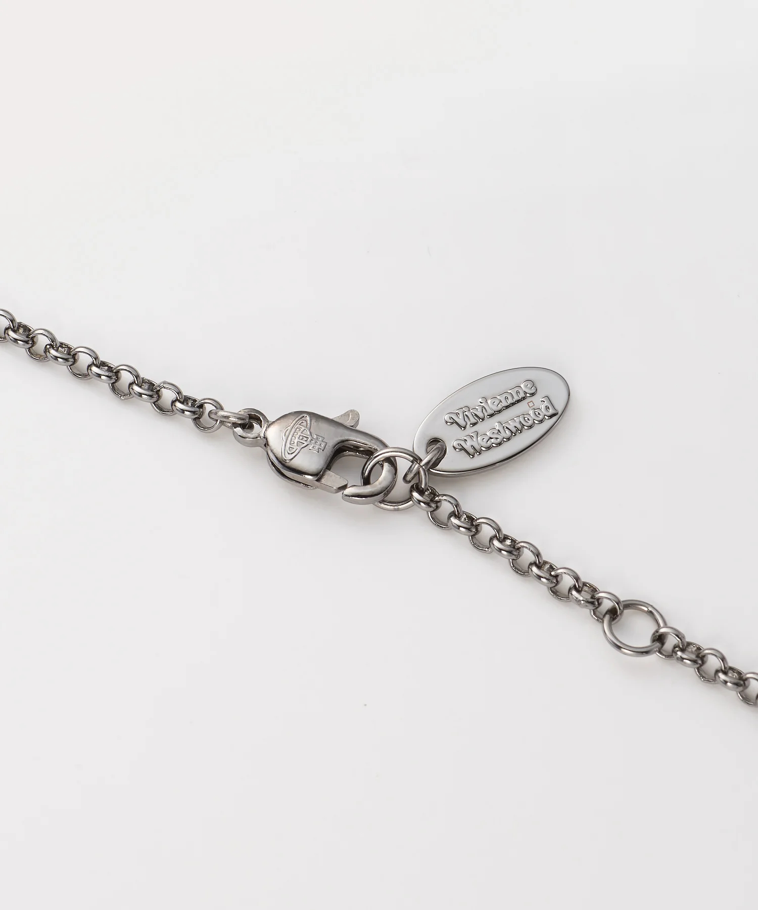 【送料無料】 ヴィヴィアン ウエストウッド ネックレス Vivienne Westwood ペンダント アクセサリー MINI BAS RELIEF PENDANT RUTHENIUM Black Diamond