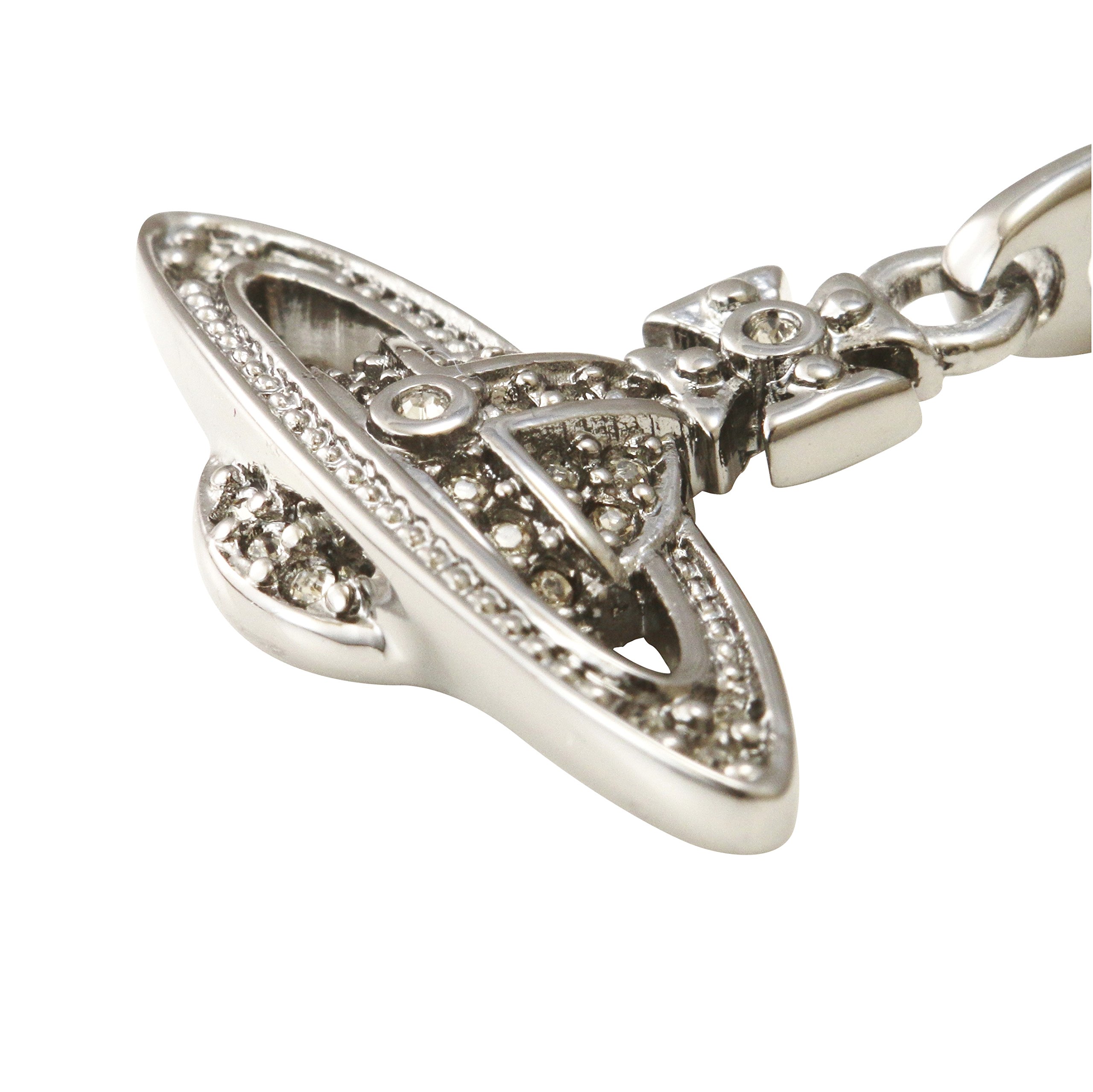 【送料無料】 ヴィヴィアン ウエストウッド ネックレス Vivienne Westwood ペンダント アクセサリー MINI BAS RELIEF PENDANT RUTHENIUM Black Diamond