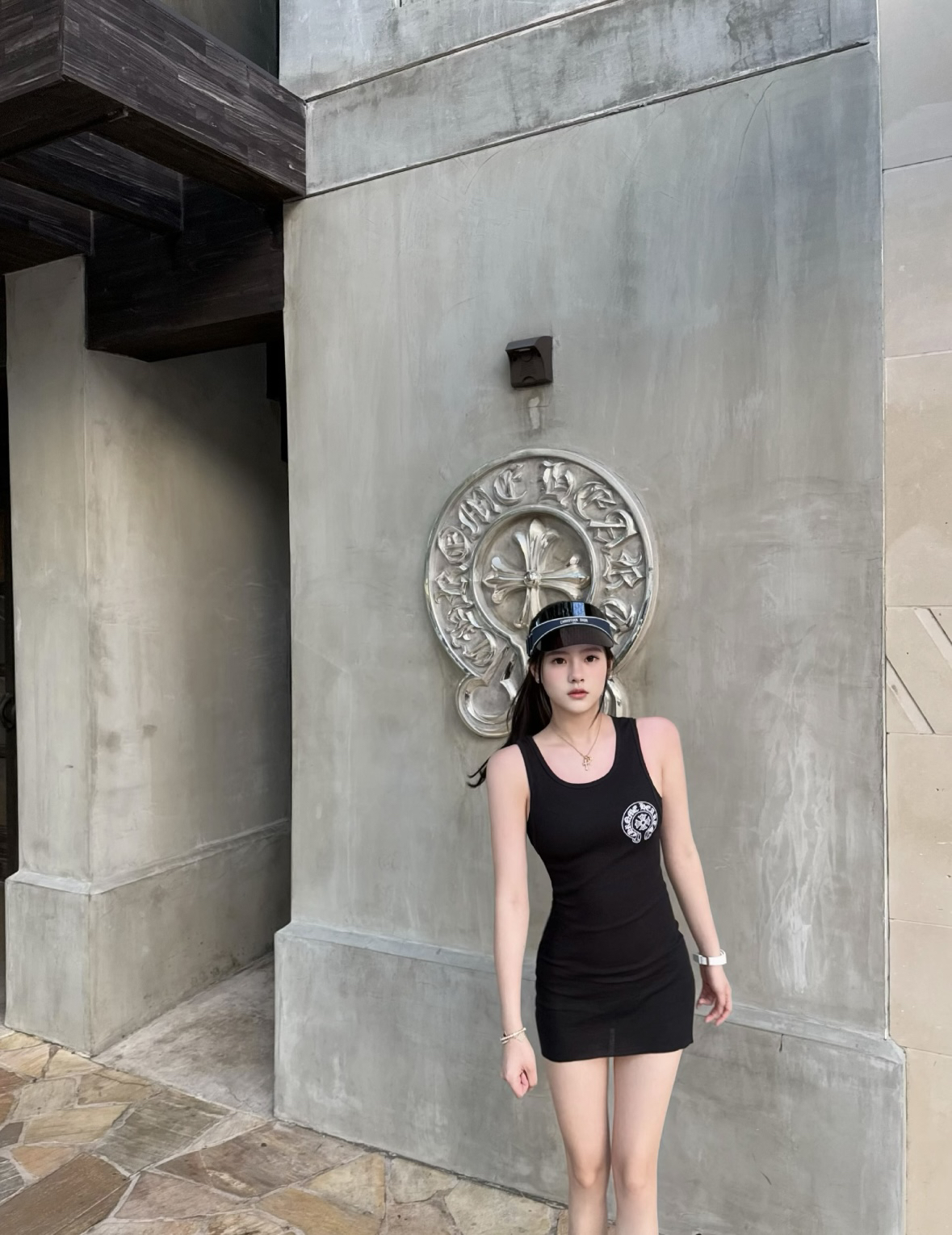 クロムハーツChrome Heart タンクトップ ホースシュー FUCK YOU 綿100％ レディス  zH0199