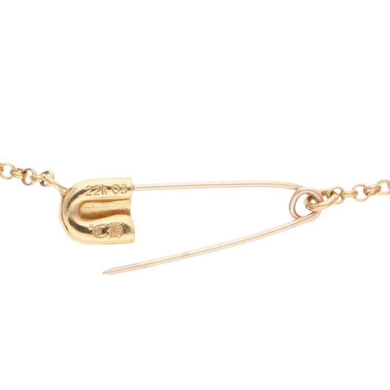 Chrome Hearts 22K セーフティピンネックレス 背面ディテール