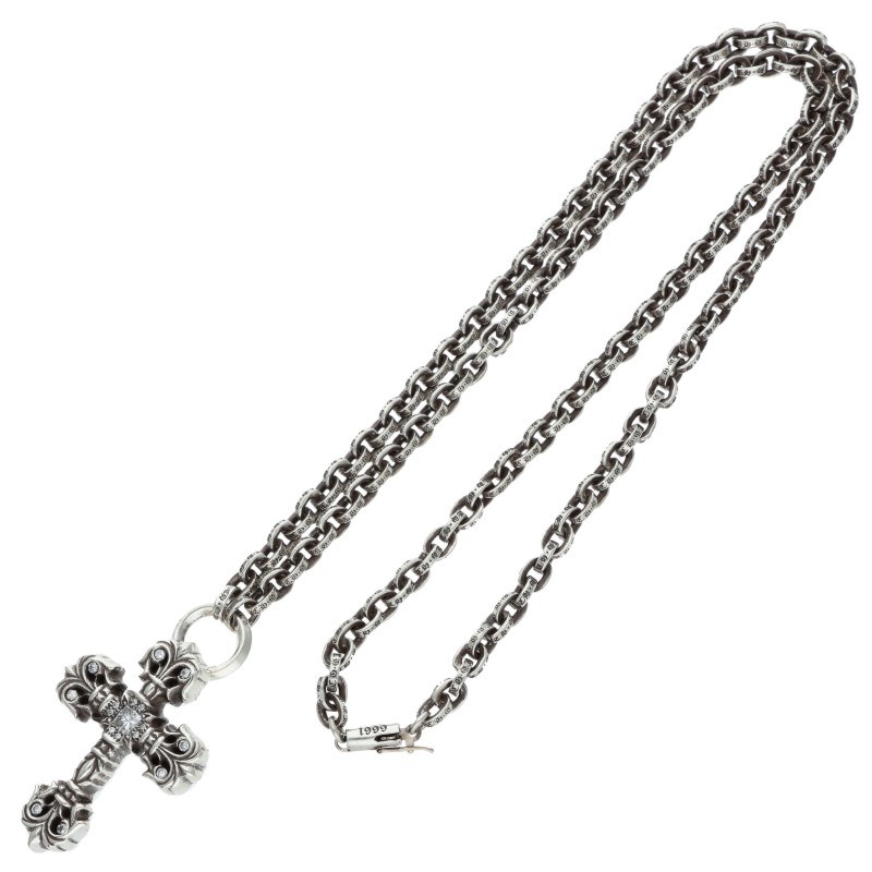 Chrome Hearts アフターPAVEダイヤシルバーネックレス