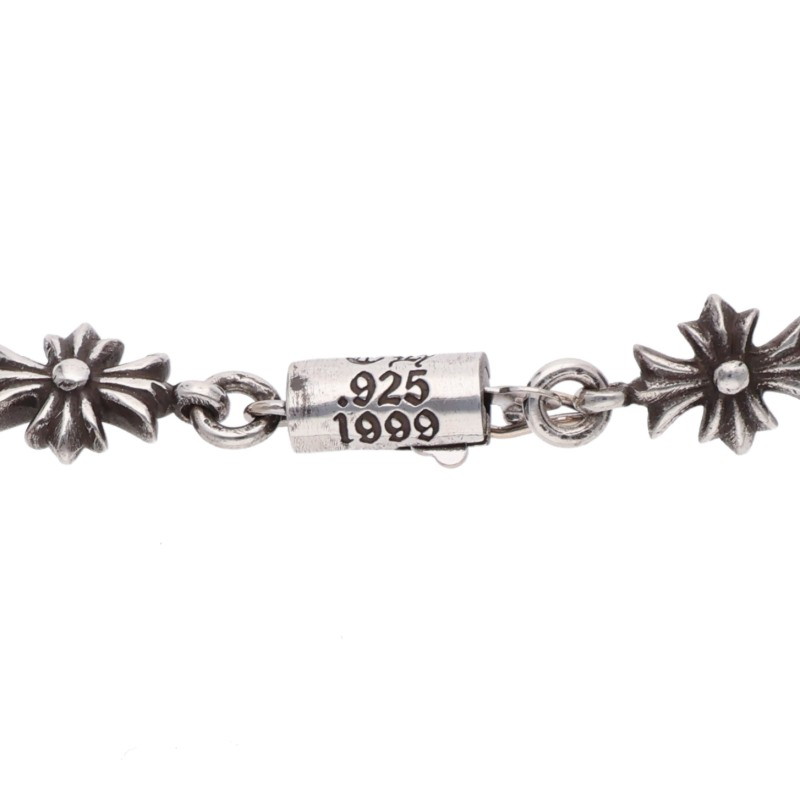 Chrome Hearts シルバー PAVEダイヤネックレス TNY E20 CRS F P DIA タイニーEファットクロス