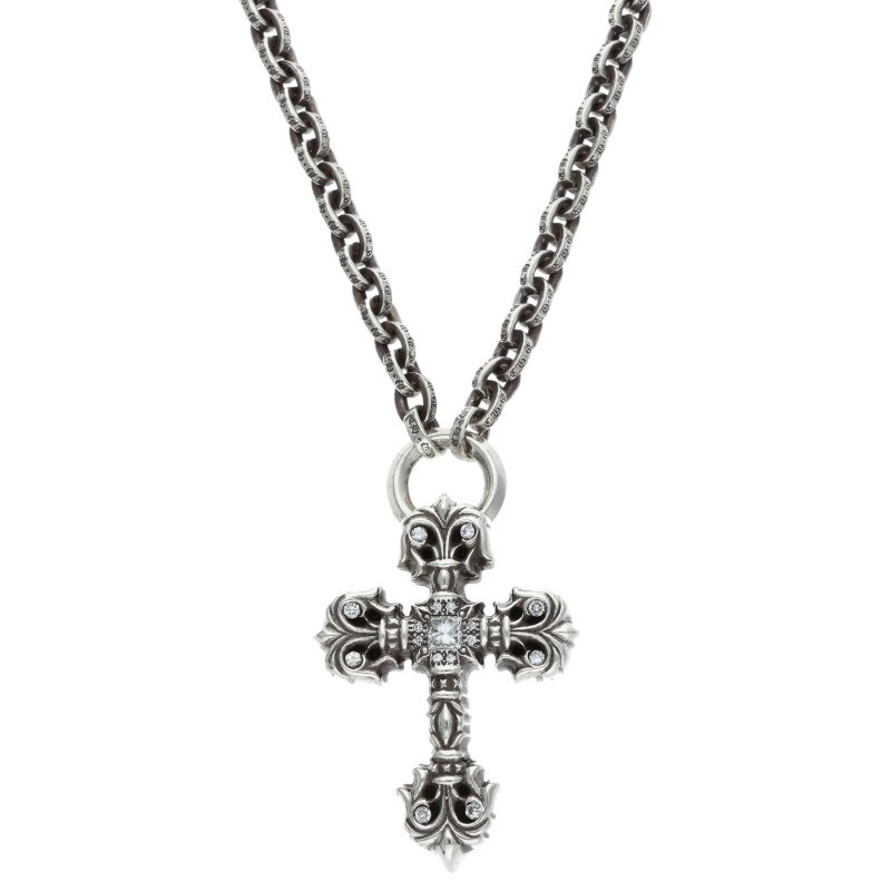 Chrome Hearts アフターPAVEダイヤシルバーネックレス