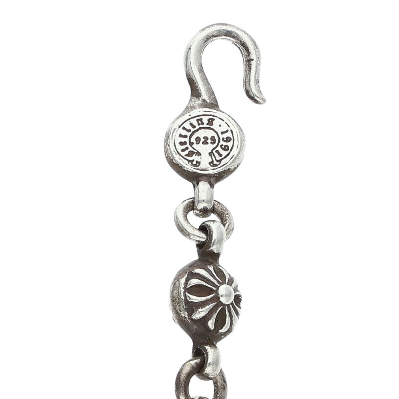 Chrome Hearts シルバーネックレス #1 CRSBL CHN SML CH CRS/クロスボールチェーンスモールCHクロス