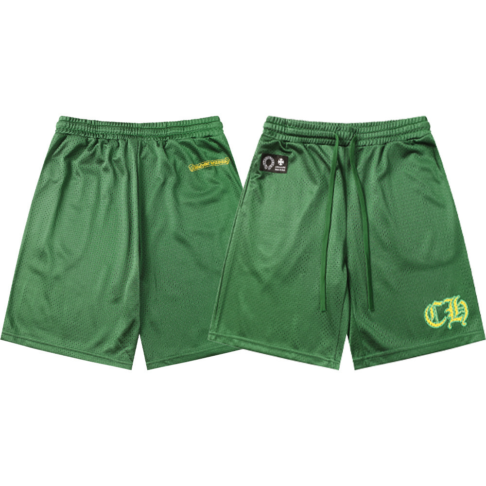 CHROME HEARTS Mesh Varsity Shorts クロムハーツ メッシュヴァーシティーショーツ ショートパンツ ナイロンハーフパンツ ロゴパッチ CHプリント