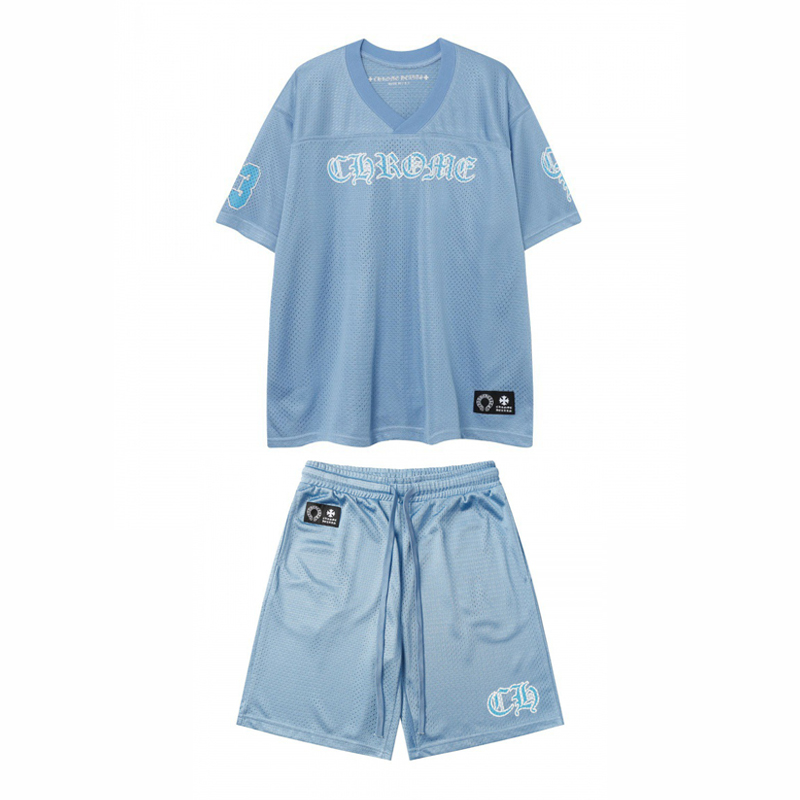 クロムハーツ ショートパンツ ナイロン サイズS~2XL ブラック CHプリント メッシュ