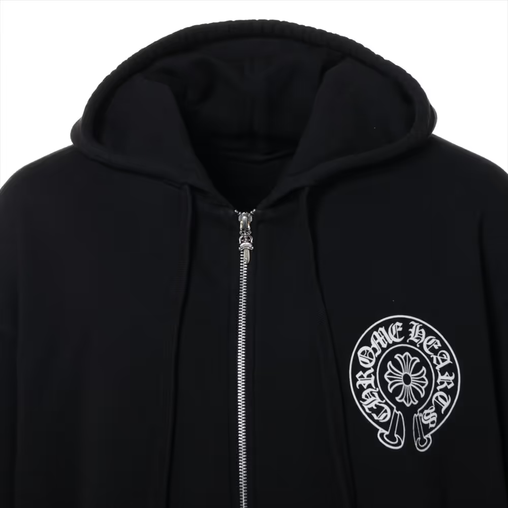 クロムハーツ パーカー コットン  ブラック ホースシュー マイアミ限定