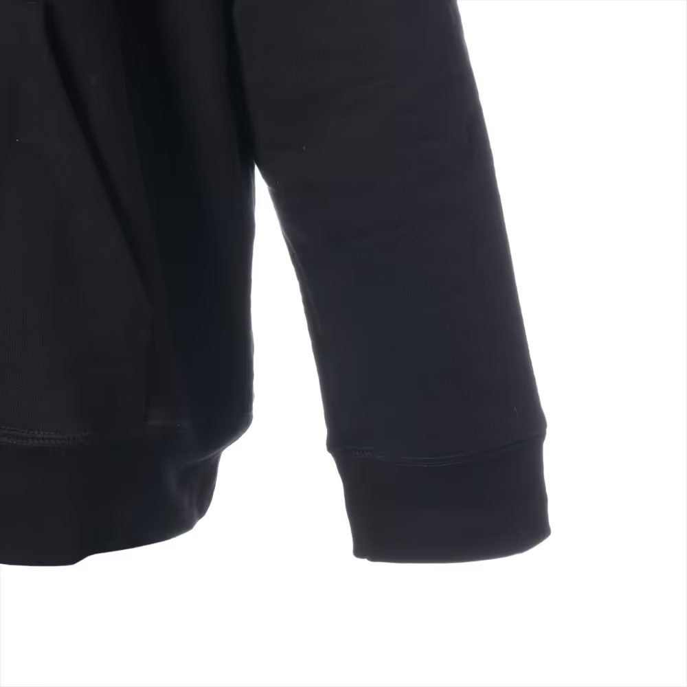 クロムハーツ パーカー コットン  ブラック SAILIN ON セメタリークロス刺繍