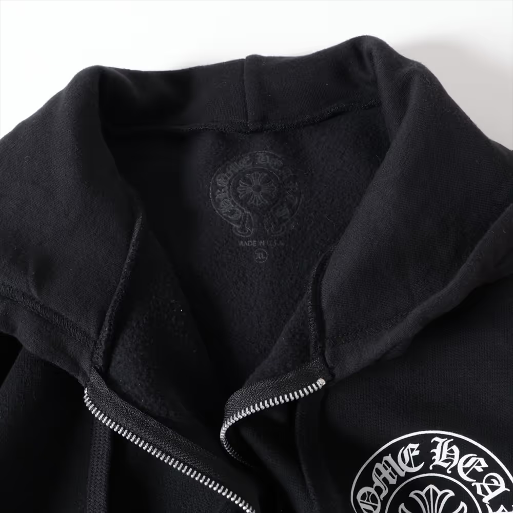 クロムハーツ パーカー コットン  ブラック ホースシュー マイアミ限定