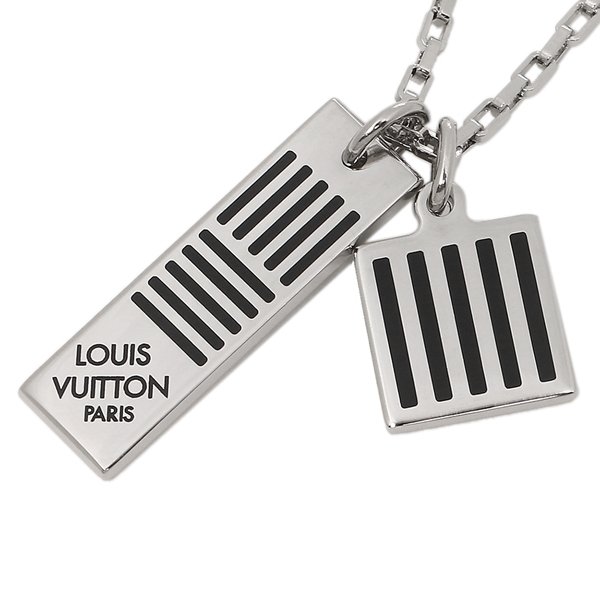 【国内発送/直営店】ネックレス ルイヴィトン アクセサリー LV M62490 コリエ ダミエカラーズ メンズ ペンダント シルバー