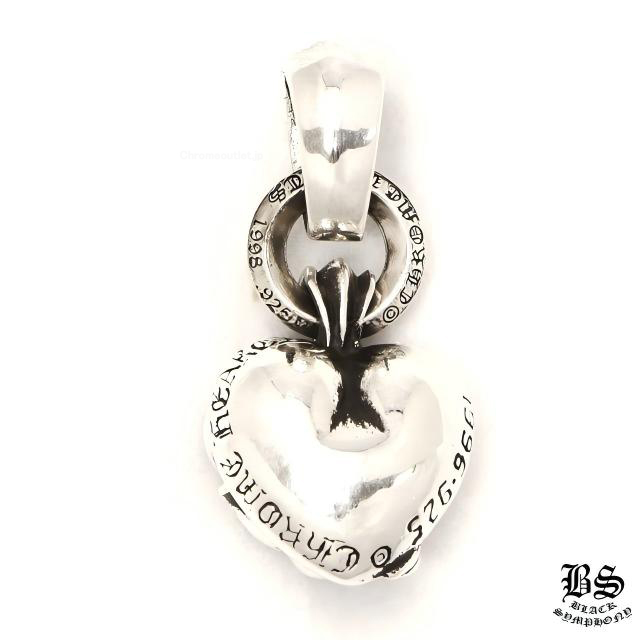 クロムハーツ ハートペンダント with プレーンベイル