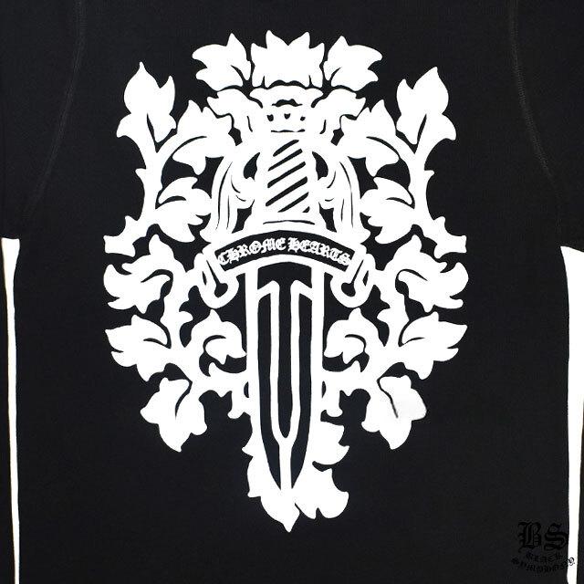 クロムハーツ ロングワッフルTシャツ ヘアリーダガーブラック